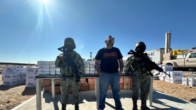 Hallan 500 kilogramos de cocaína en tractocamión en San Luis Río Colorado