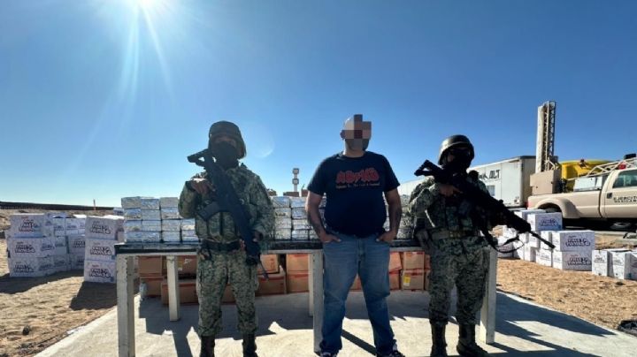 Hallan 500 kilogramos de cocaína en tractocamión en San Luis Río Colorado