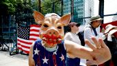 Foto ilustrativa de la nota titulada: Protestan afuera de la Embajada de Estados Unidos en México