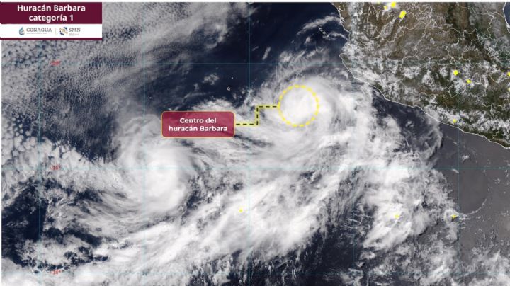 Bárbara ya es el primer huracán de 2025 en el Pacífico; alerta en los siguientes estados