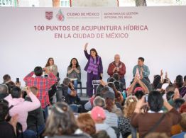 Brugada inaugura Acupuntura Hídrica; busca rehabilitar 100 puntos de inflitración de agua de lluvia