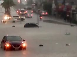 Lluvia en Puebla provoca inundaciones, caídas de bardas y árboles (Videos)