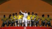 Foto ilustrativa de la nota titulada: Trump, J Balvin y Robbie Williams, en la final del Mundial de Clubes entre el Chelsea y el PSG