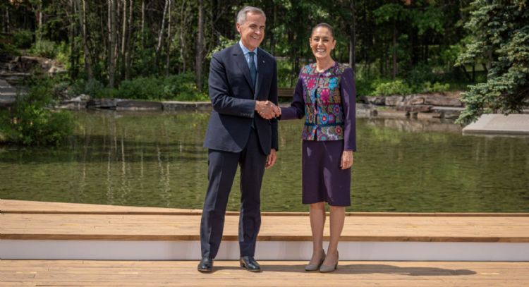 Sheinbaum conversó con el primer ministro de Canadá, Mark Carney