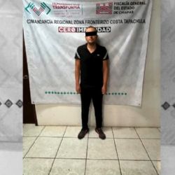 Detienen a presunto feminicida en Chiapas; asesinó en habitación de hotel a su pareja sentimental