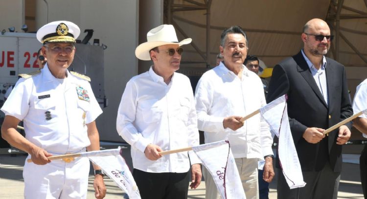 Gobernador Durazo y Semar arrancan obras de modernización de aeropuertos de Ciudad Obregón y Guaymas