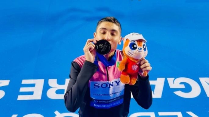 Diego Villalobos sube al podio con histórico bronce en Campeonato Mundial de Deportes Acuáticos