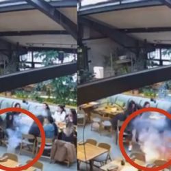 Captan explosión de una pila de celular en pleno restaurante de CDMX (VIDEO)