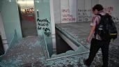 Foto ilustrativa de la nota titulada: Vandalizan el MUAC en nueva marcha contra gentrificación (Fotos y Video)