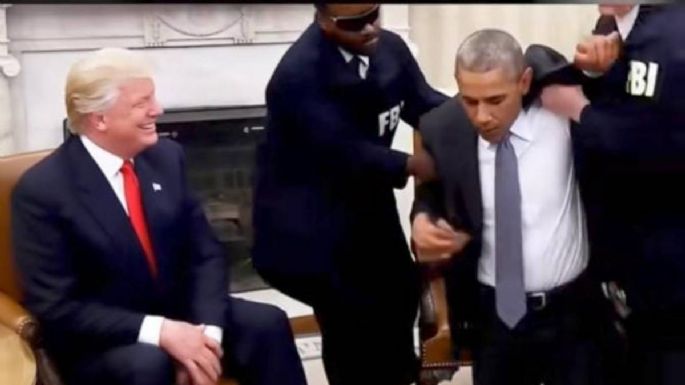 Trump publica video creado con IA de Obama siendo arrestado por el FBI