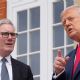 Trump presume sus campos de golf ante líder británico mientras se agrava la crisis en Gaza