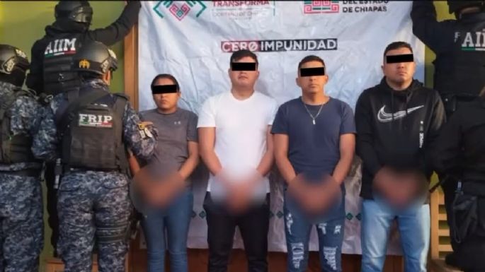 Detienen por extorsión a cuatro miembros de la Fuerza Pakal, grupo de élite en Chiapas