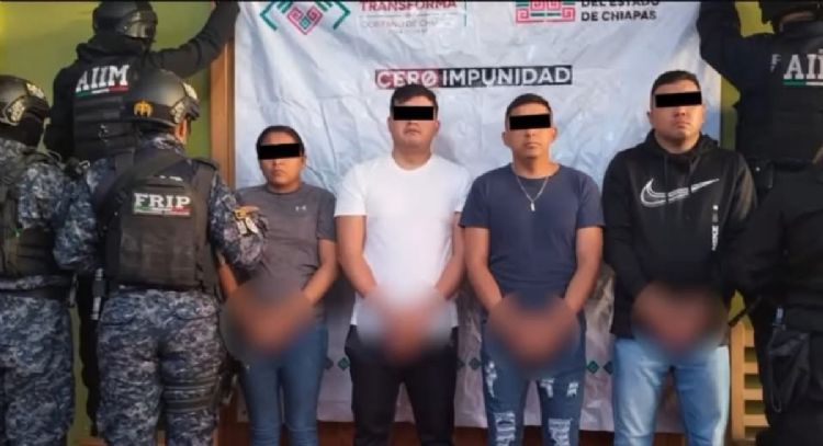 Detienen por extorsión a cuatro miembros de la Fuerza Pakal, grupo de élite en Chiapas