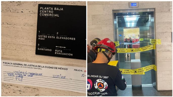Suspenden actividades en Plaza Mítikah tras el desplome de un elevador