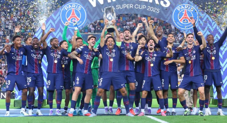 Tras remontar, el PSG gana la Supercopa de Europa en los penales