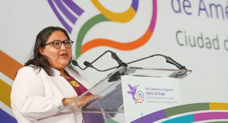 Conferencia de Cepal: Citlalli Hernández condena genocidio en Palestina y bloqueo a Cuba y Venezuela