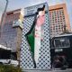 Colocan “antimonumento” como apoyo a Palestina en el Hemiciclo a Benito Juárez