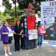 Activistas de Morelos presentan al “Monstruo de la Partidocracia” que “devora paridad”