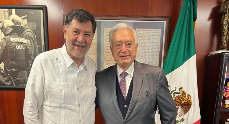 “Me visitó un patriota”, dice Fernández Noroña tras recibir a Manuel Bartlett