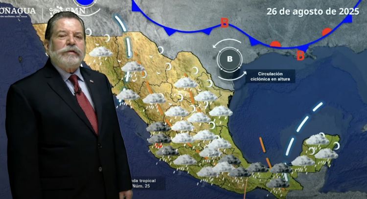 Lluvias muy fuertes e intensas con granizadas pegarán este martes a los siguientes estados
