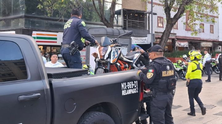 Se llevan al corralón 113 motos y cinco razer por rodada de Sandra Cuevas (Video)