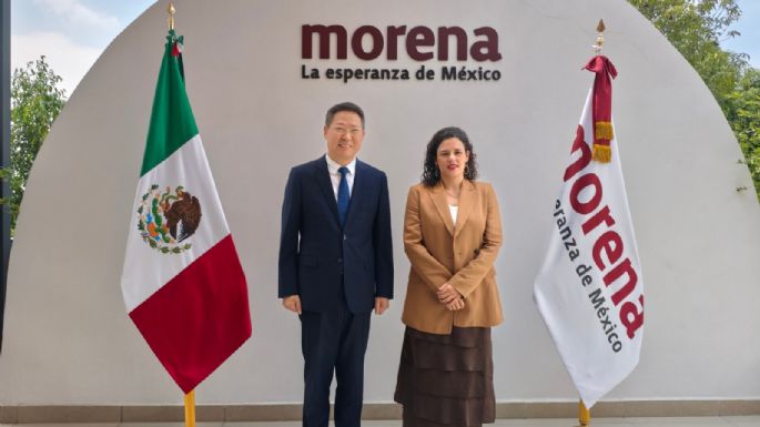 Pese a presiones de EU, Luisa Alcalde se reúne con embajador de China en México