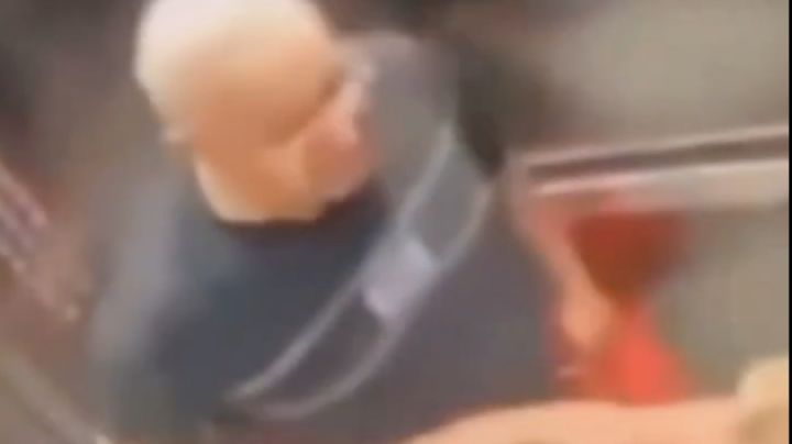 #LordElevador: Captan golpiza de un sujeto a una mujer dentro de un ascensor en Cuajimalpa