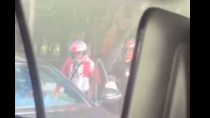 Graban asalto a conductor en Constituyentes y Circuito Interior (Video)