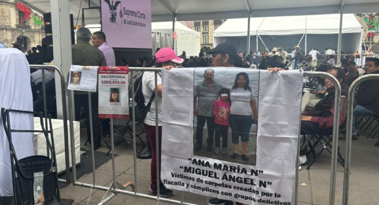 Desde el Zócalo, madres buscadoras piden reunión con Hugo Aguilar, próximo presidente de la Corte