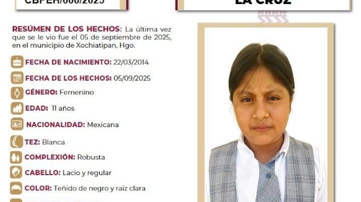 Hallan sin vida a Maricela, menor de 11 años desaparecida en la Huasteca hidalguense