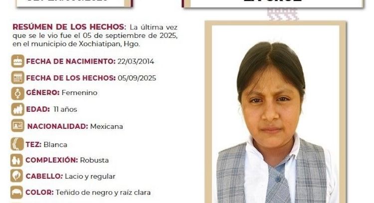 Hallan sin vida a Maricela, menor de 11 años desaparecida en la Huasteca hidalguense