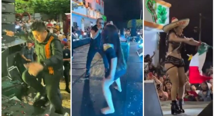 Alcalde de Reforma conmemora Independencia de México con bailarinas en poca ropa