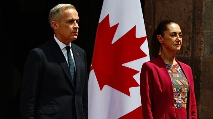 Sheinbaum se reúne con Carney para hablar de comercio antes de revisar el T-MEC