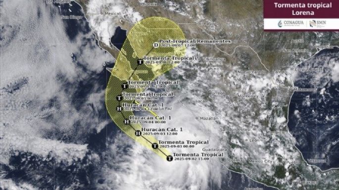 Llaman a extremar precaución por el ciclón Lorena; prevén que sea huracán y toque tierra el viernes