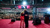 Foto ilustrativa de la nota titulada: Trump e integrantes del movimiento MAGA rinden homenaje a Charlie Kirk