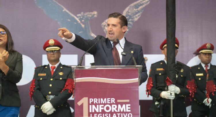 Pedro Haces rindió su primer informe como diputado local; destaca programas para mujeres de Tlalpan