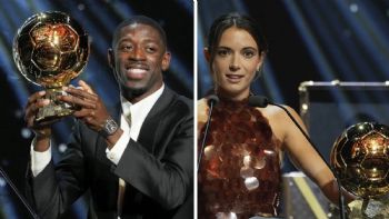 Ousmane Dembélé del PSG alza su primer Balón de Oro y Aitana Bonmatí encadena triplete de trofeos