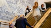 Foto ilustrativa de la nota titulada: Trump se queja de escalera y teleprompter; la ONU culpa al equipo del presidente (Video)