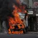 Ayotzinapa: Derriban puerta del Campo Militar 1 en CDMX e incendian camión (Video y fotogalería)