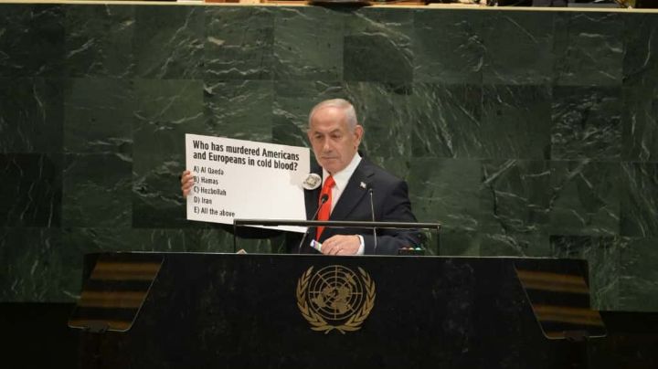 Netanyahu habla a los rehenes desde la Asamblea de la ONU: "Os traeremos de vuelta a casa"