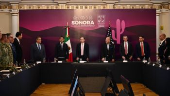 Gobernador Durazo y presidenta Sheinbaum refuerzan estrategia de seguridad binacional en Sonora