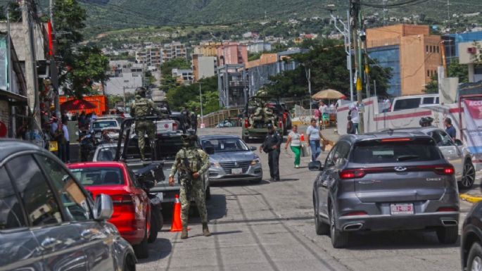 Militares y policías blindan el cuarto informe de Evelyn Salgado