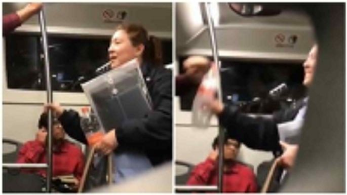 Lady Herpes: Mujer agrede a joven en transporte público por supuesto contagio (Video)