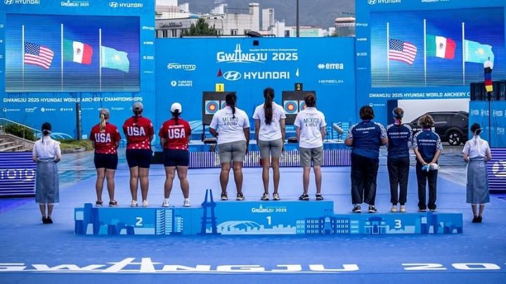México gana medalla de oro por primera vez en Campeonato Mundial de Tiro con Arco (Video)