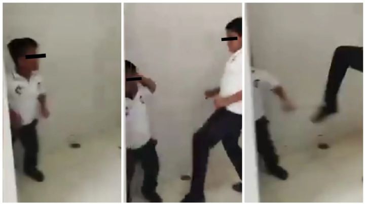 Difunden video donde estudiante de CBTis en Oaxaca golpea a compañero de talla baja