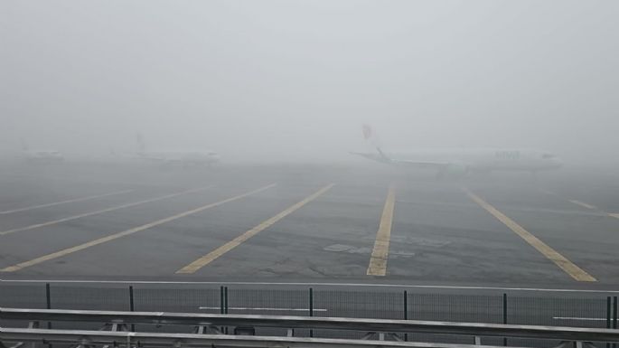 AICM suspende operaciones por neblina; frenan aterrizajes y despegues