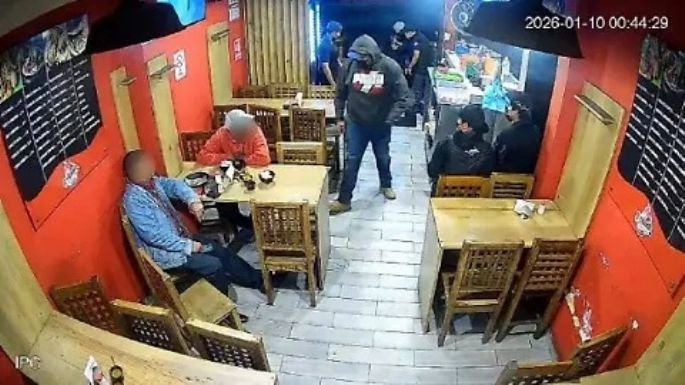 Asalto a taquería en Puebla deja un cliente muerto y otro herido (Video)