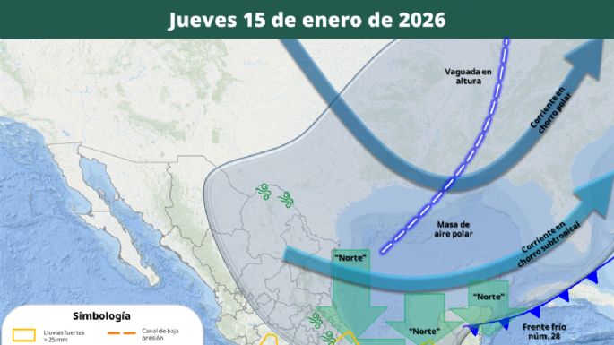 Frente frío 28: masa de aire polar cubrirá casi todo el país este jueves
