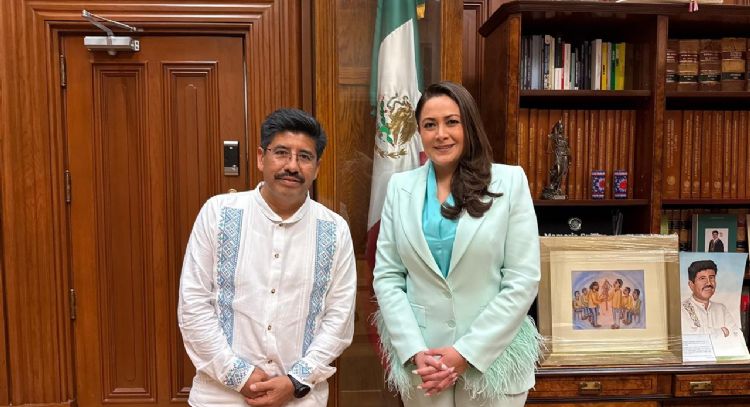 Gobernadora de Aguascalientes sostiene reunión con el ministro presidente Hugo Aguilar