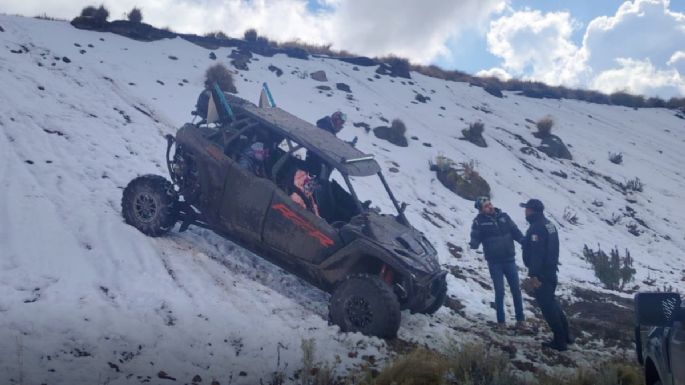 Detienen sujeto por manejar vehículo Razer en zona protegida del Nevado de Toluca